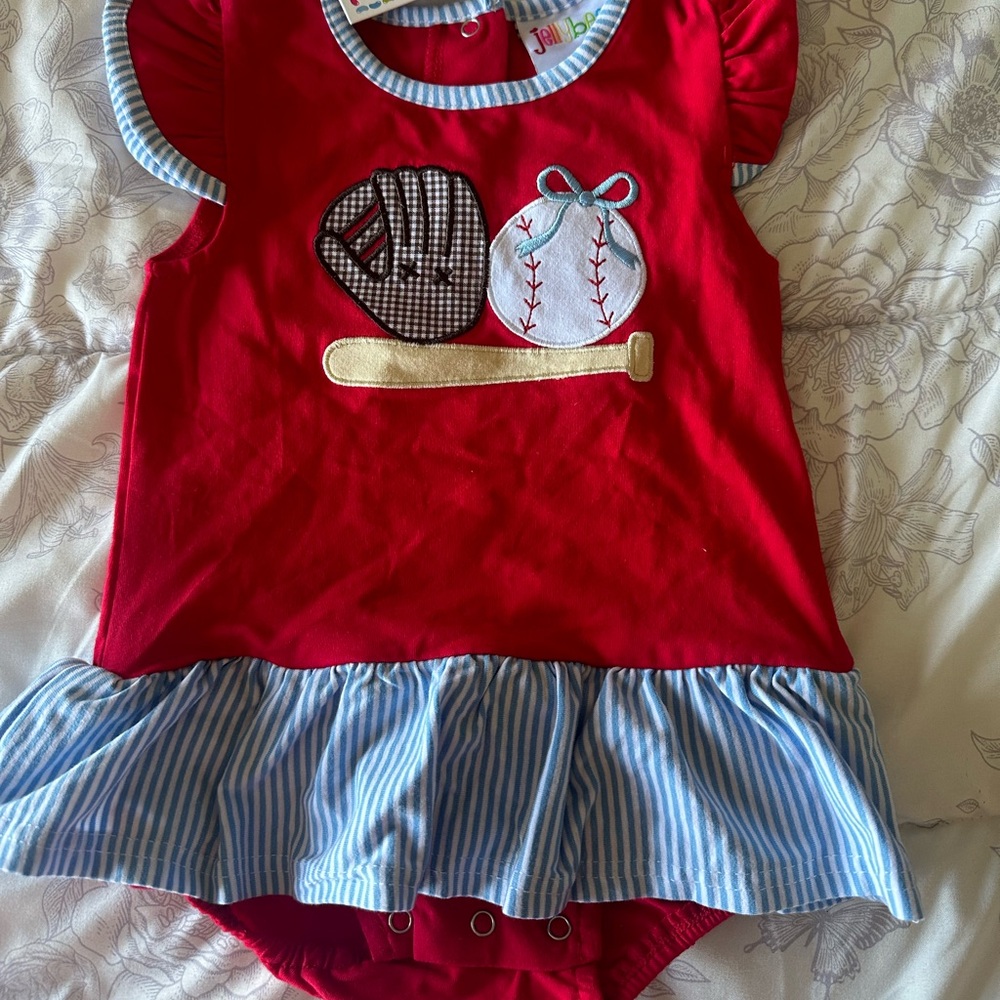 Jellybean 18months Girl Baseball Bubble